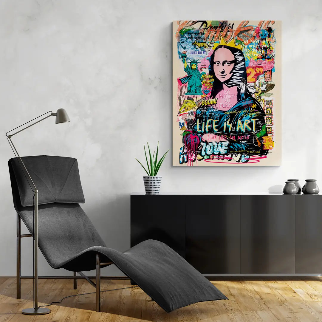 Mona Lisa - Life Is Art | Plakat