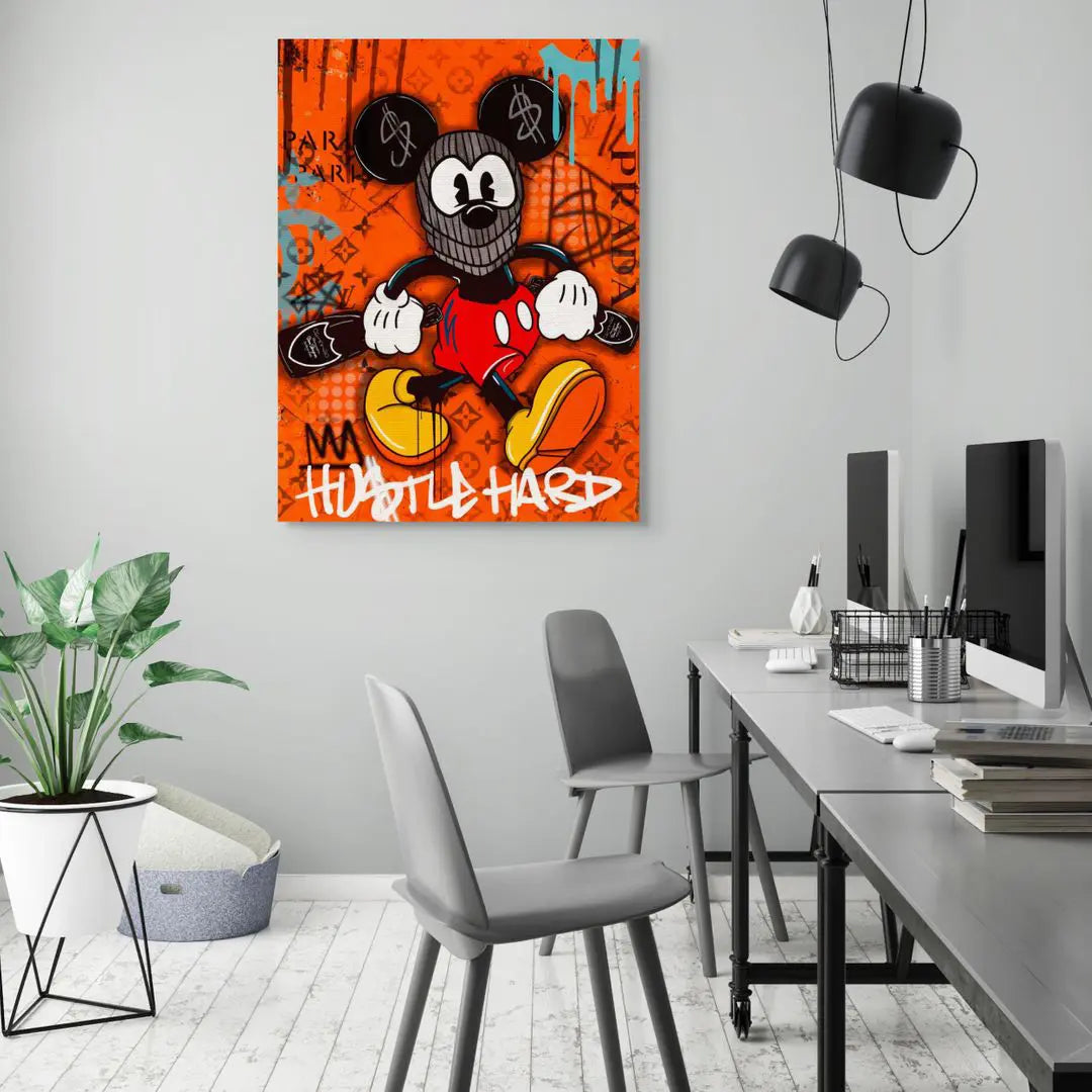 Hustle Hard Mickey | Obraz