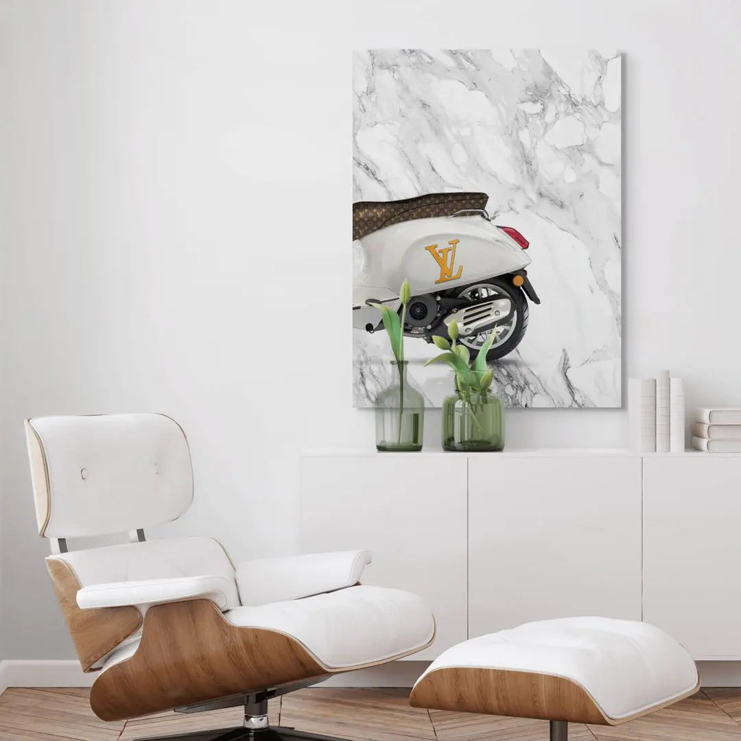 Vespa Louis Vuitton Tył | Obraz