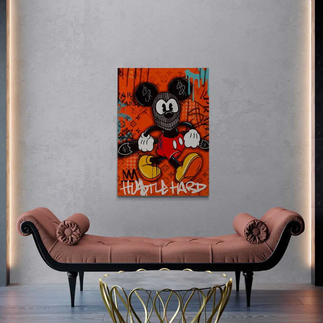 Hustle Hard Mickey | Plakat