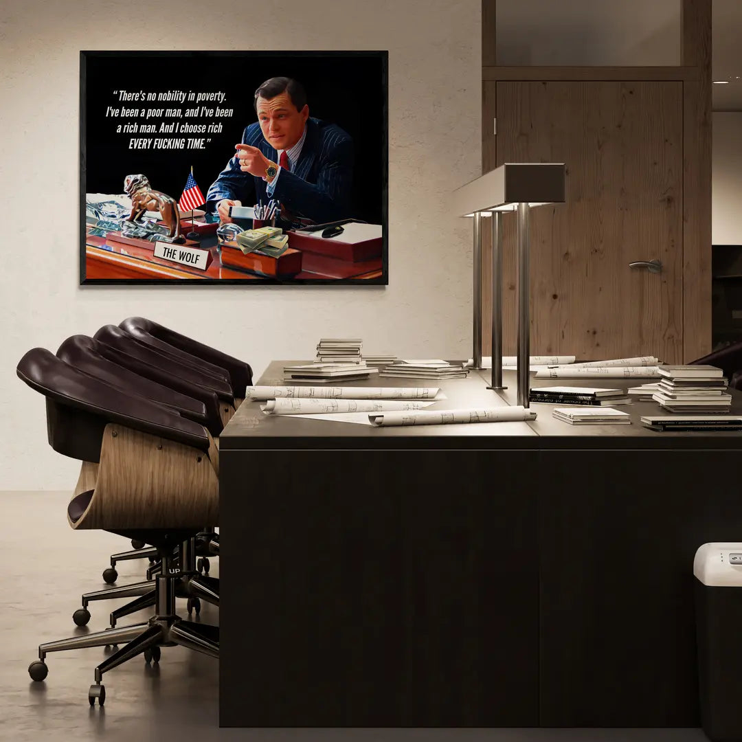 The Wolf - There Is No Nobility In Poverty | Obraz