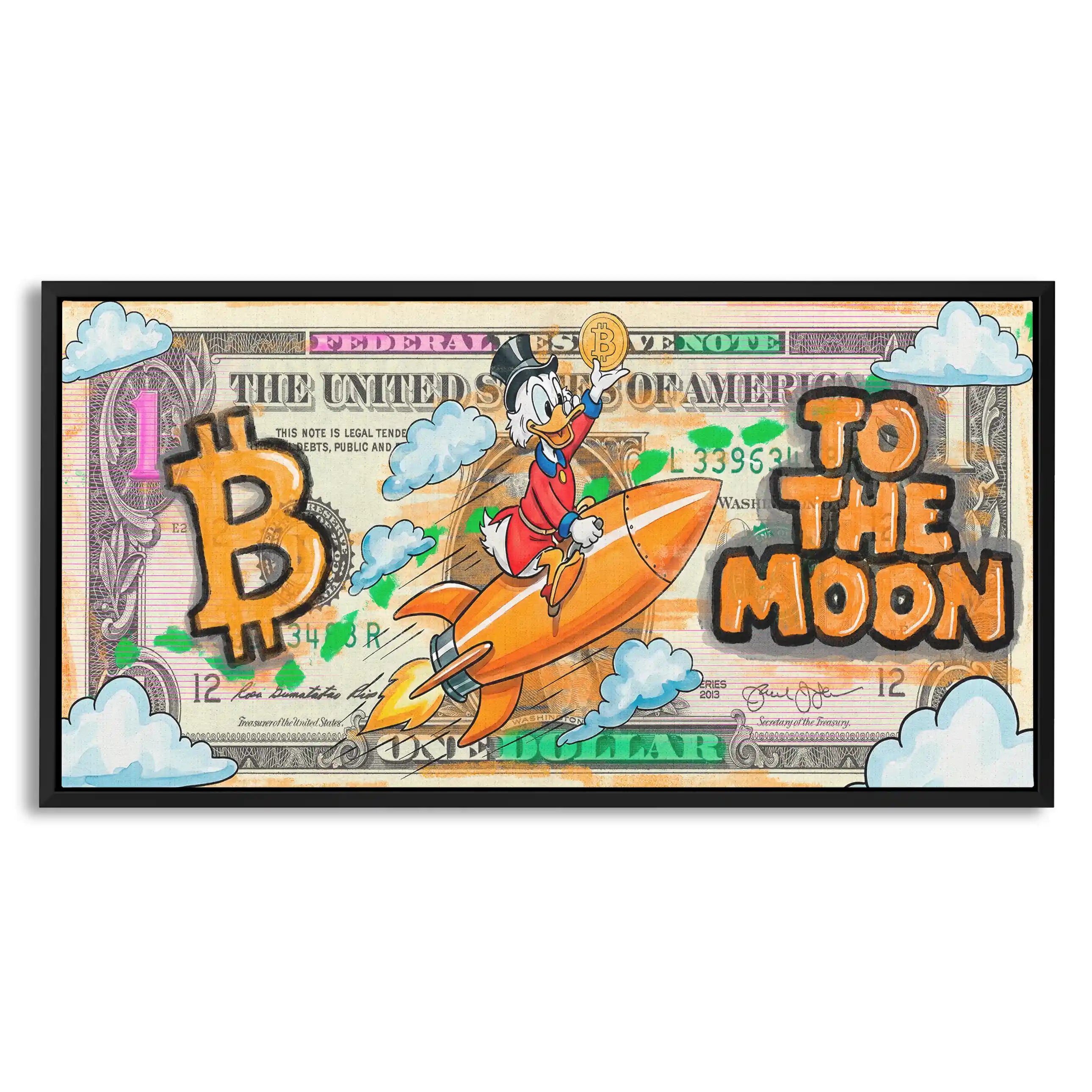 Bitcoin To The Moon | Obraz
