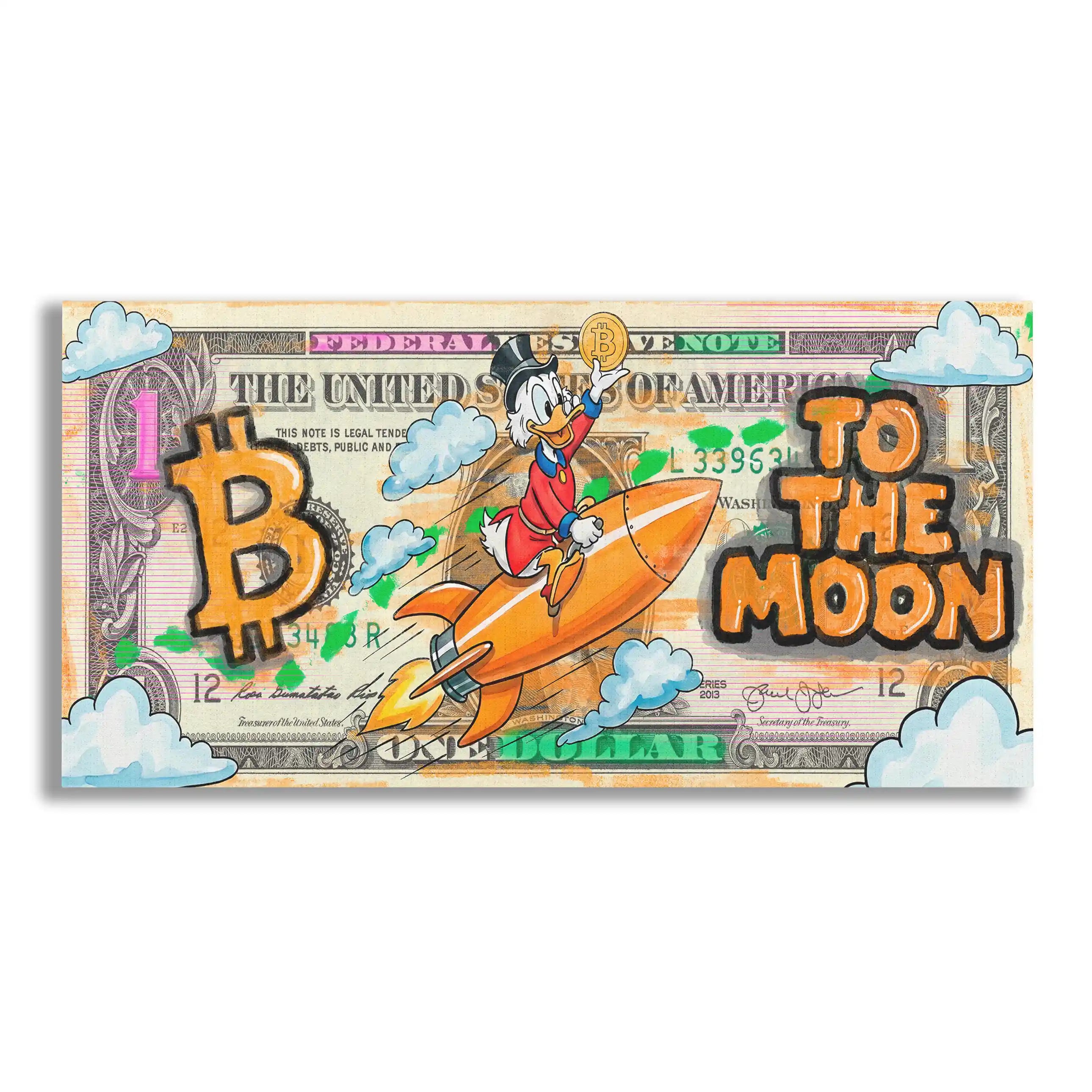 Bitcoin To The Moon | Obraz