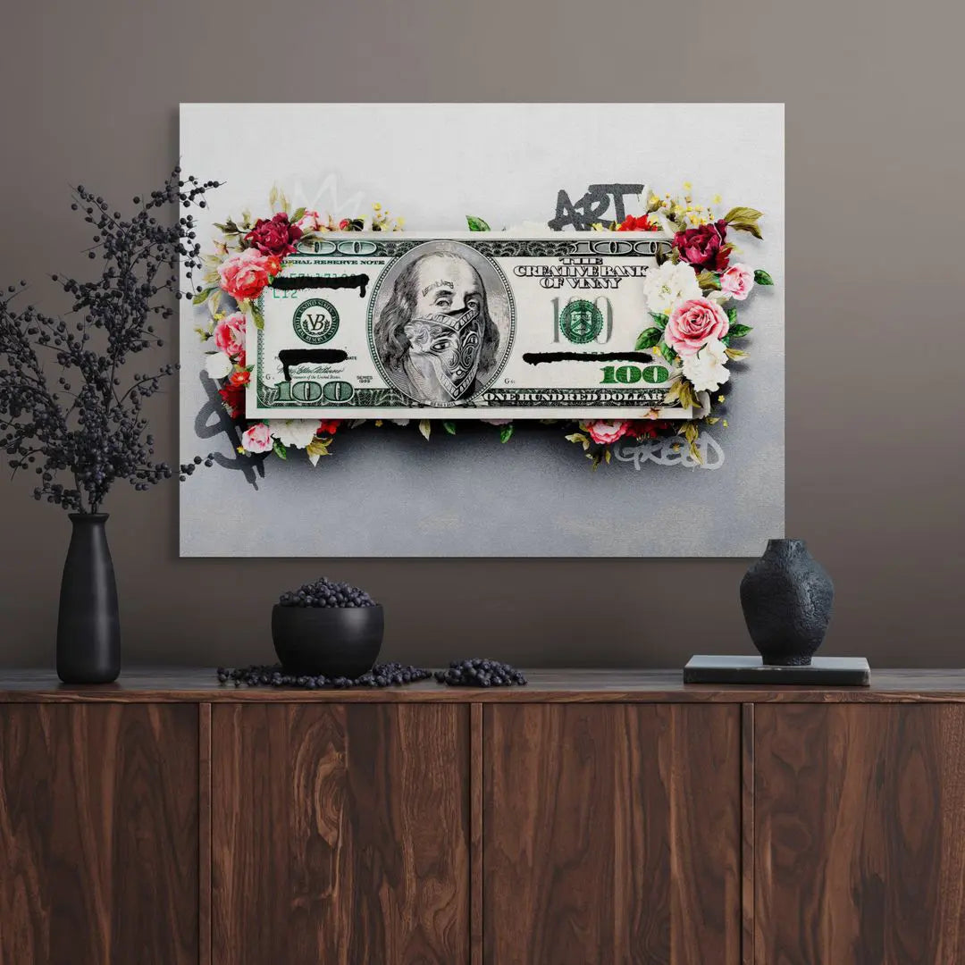 Money & Roses | Obraz