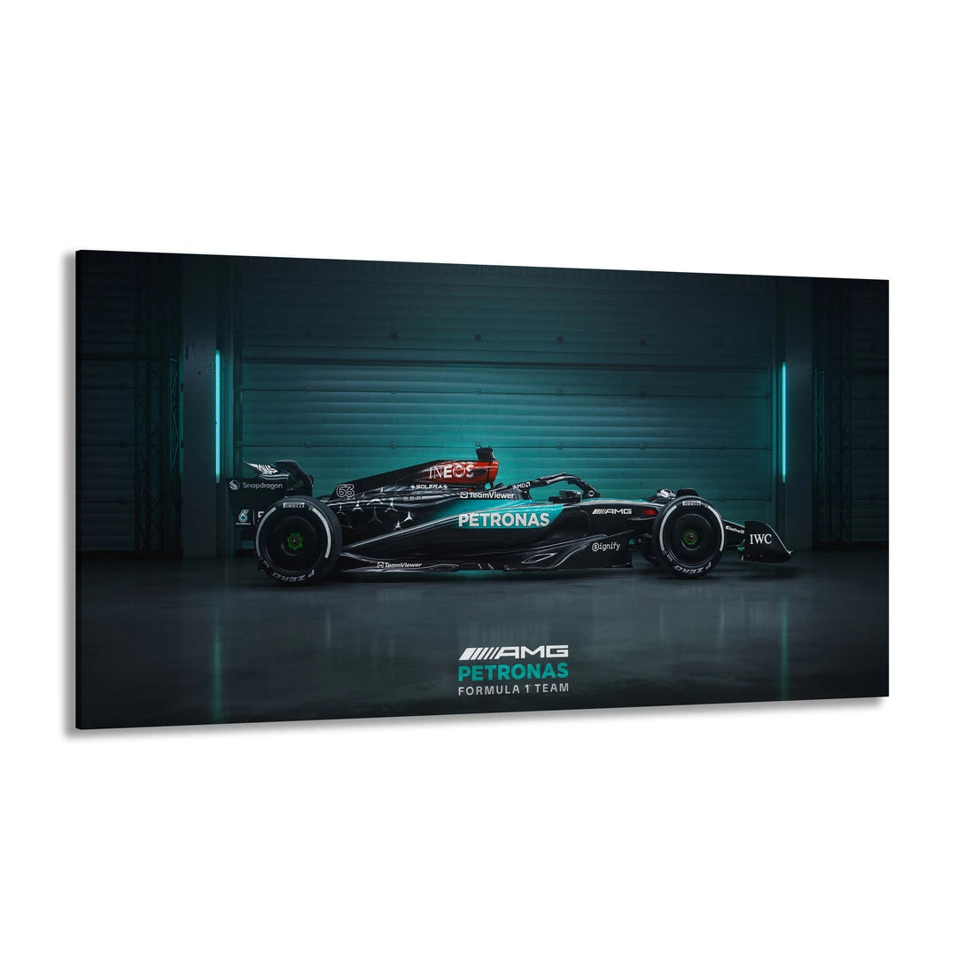 Mercedes F1 z Boku | Obraz, pod kątem