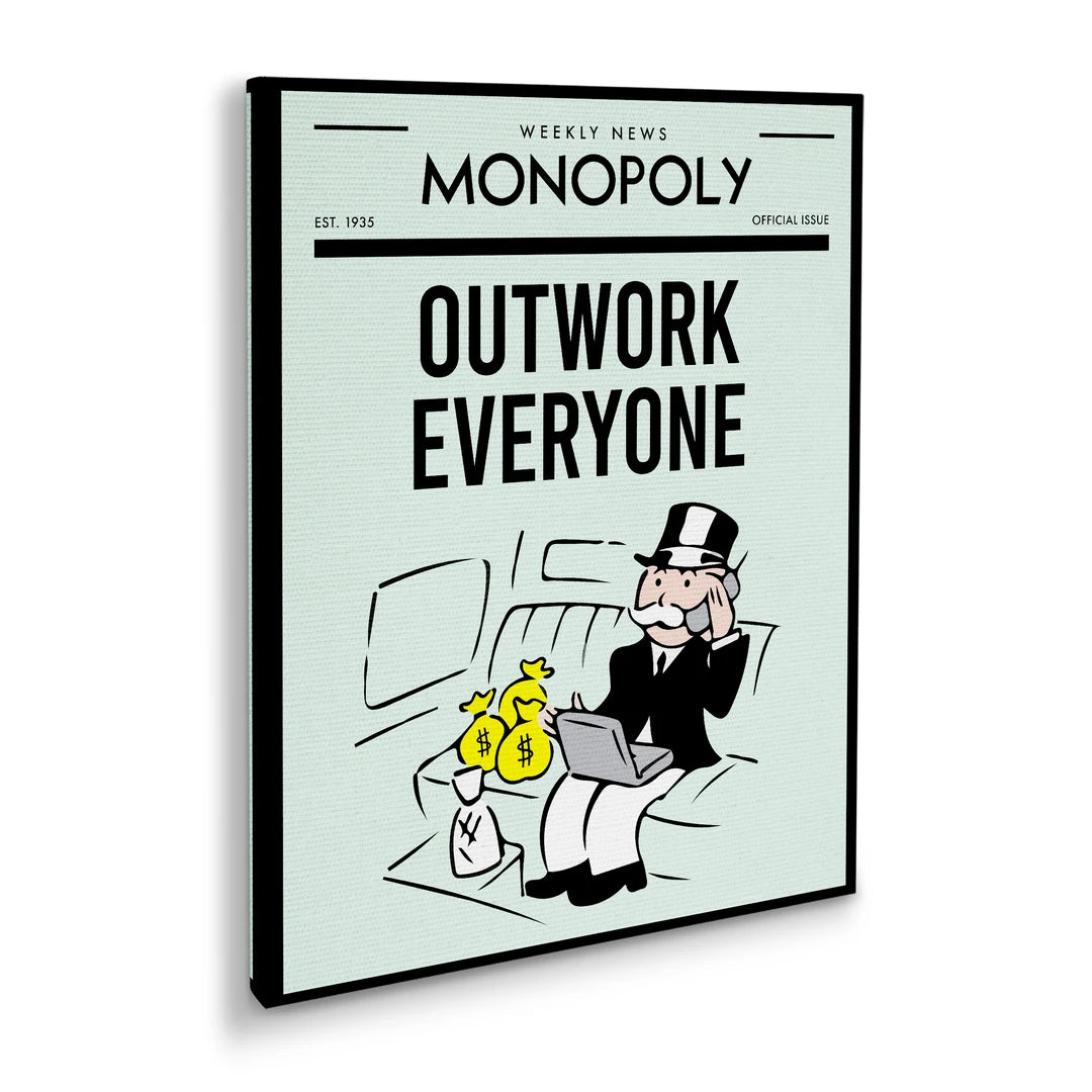 Monopoly Outwork Everyone | Obraz, pod kątem