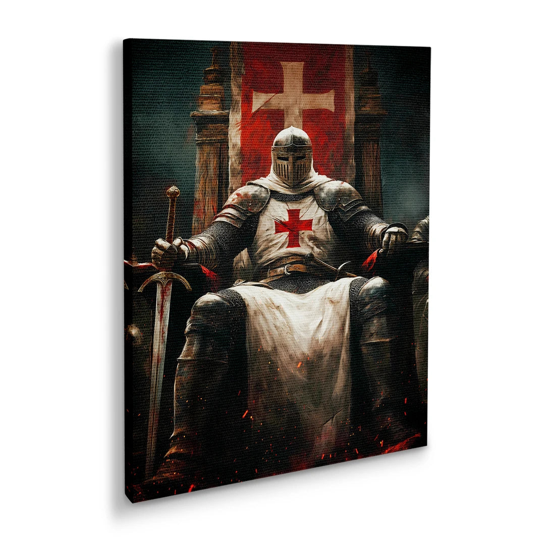Rycerz Templariusz | Obraz, pod kątem