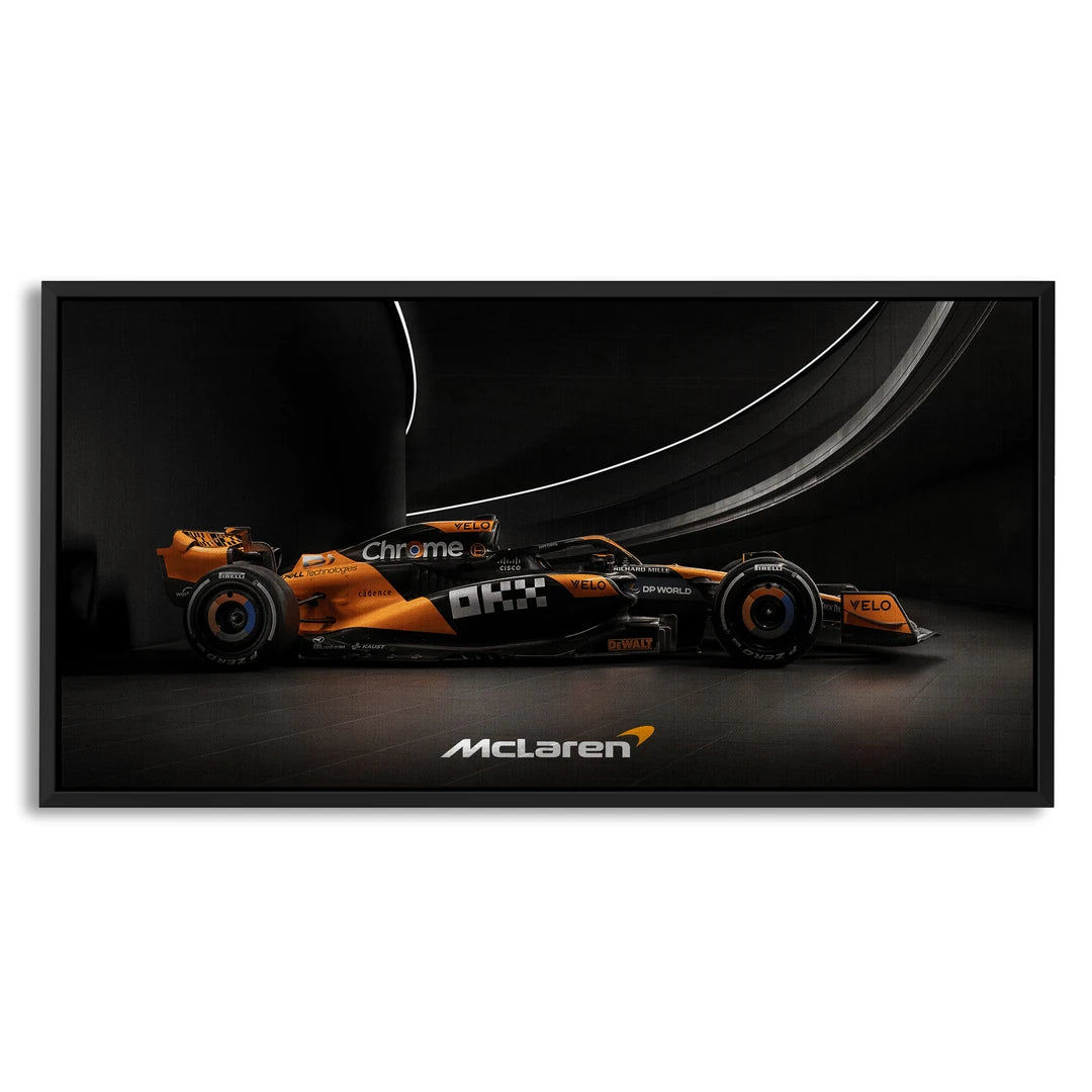 McLaren F1 z Boku | Obraz, w czarnej ramie, widok z przodu