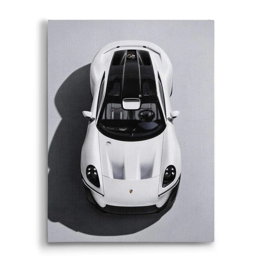 Białe Porsche Mission S | Obraz, widok z przodu
