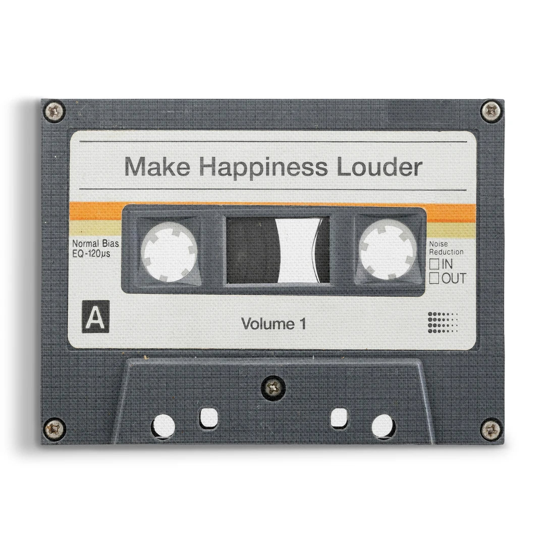 Kaseta Make Happiness Louder | Obraz, widok z przodu