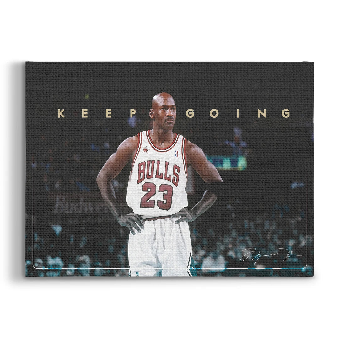 Michael Jordan Keep Going | Obraz, widok z przodu