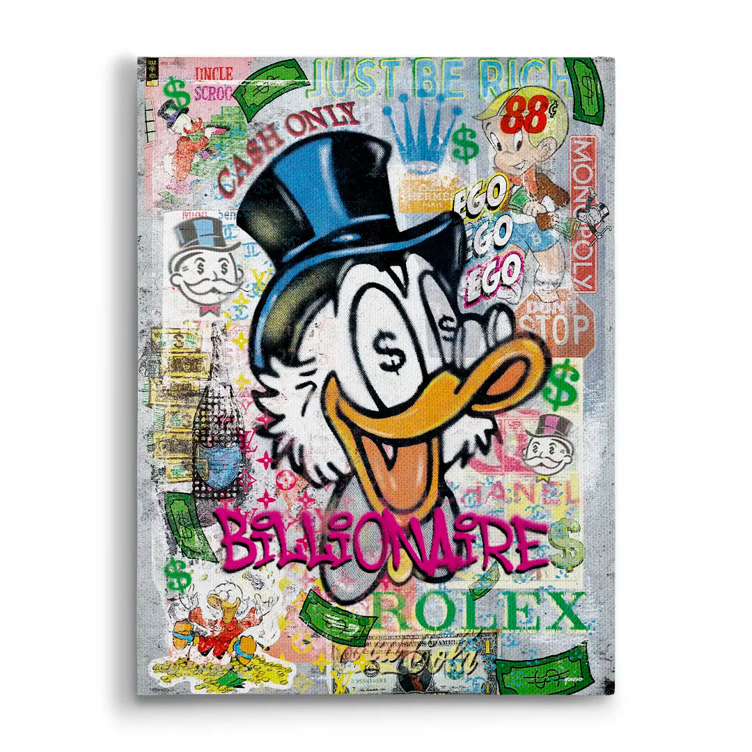 Billionaire Scrooge | Canvas