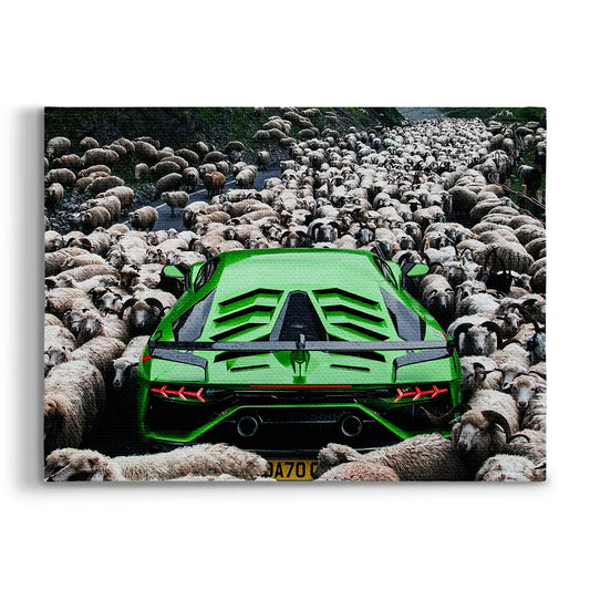 Green Lamborghini