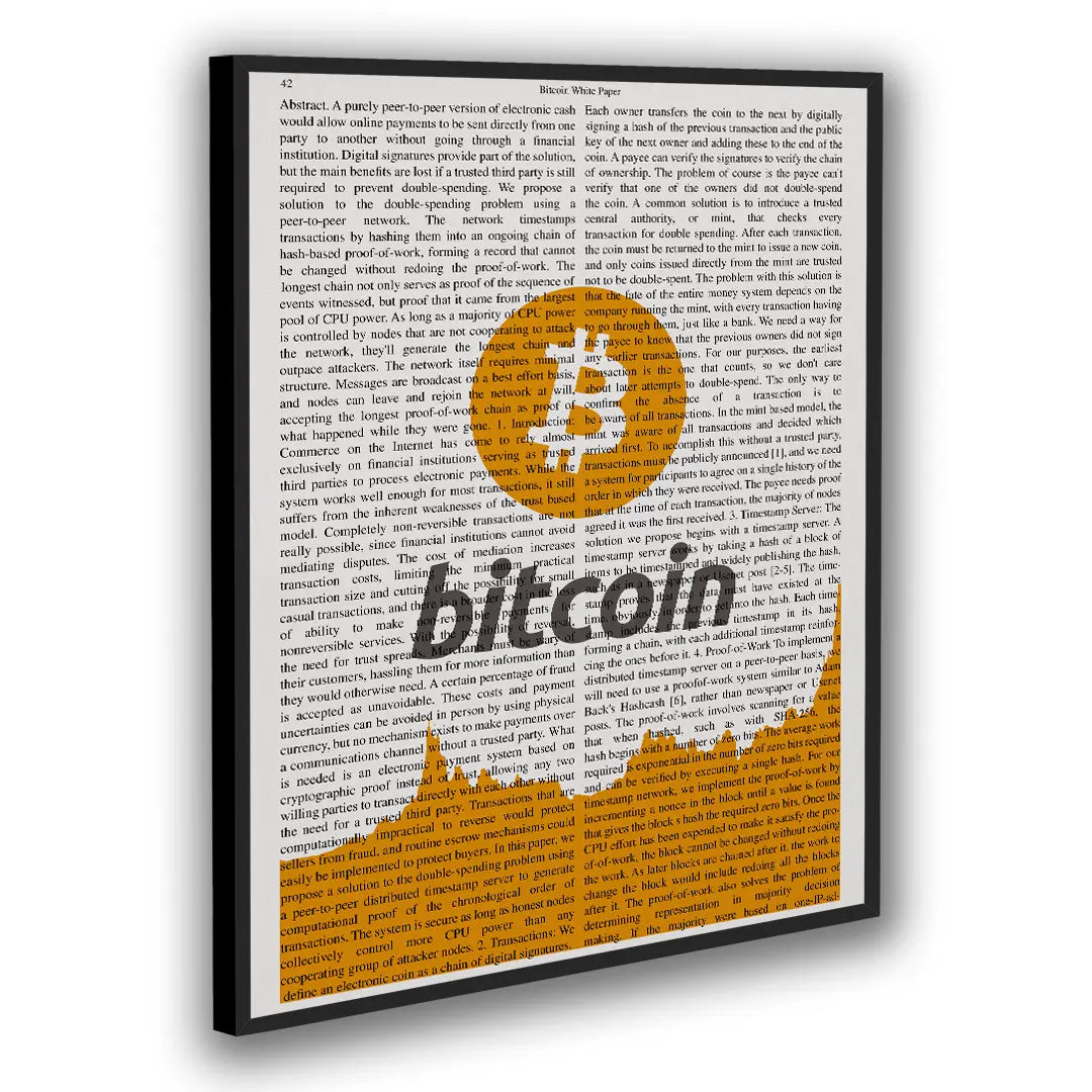 Bitcoin Whitepaper | Plakat