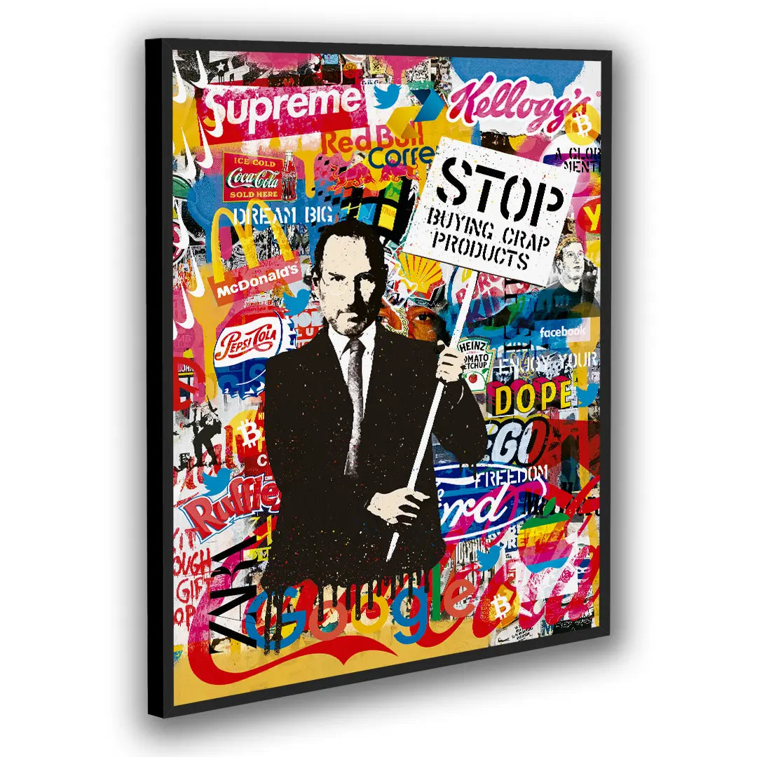 Steve Jobs: Stop Buying Crap Products | Plakat