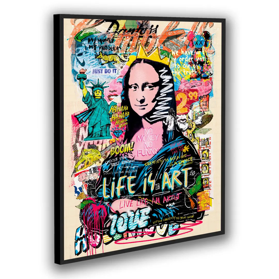 Mona Lisa - Life Is Art | Plakat