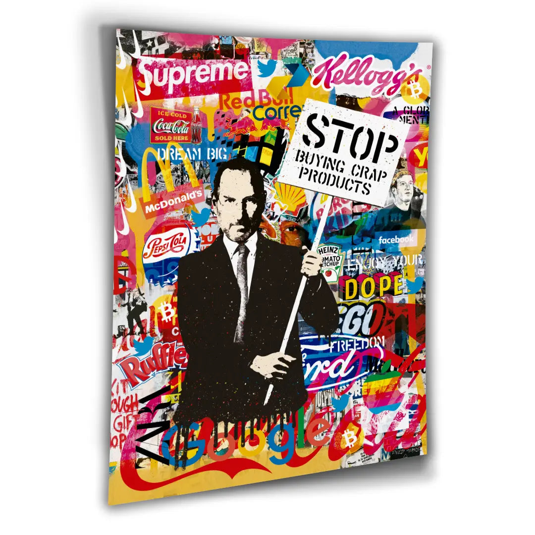 Steve Jobs: Stop Buying Crap Products | Plakat