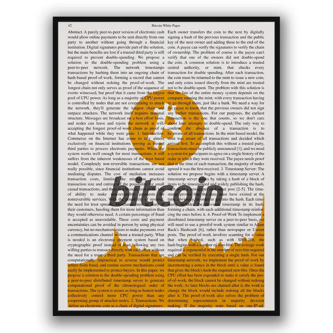 Bitcoin Whitepaper | Plakat