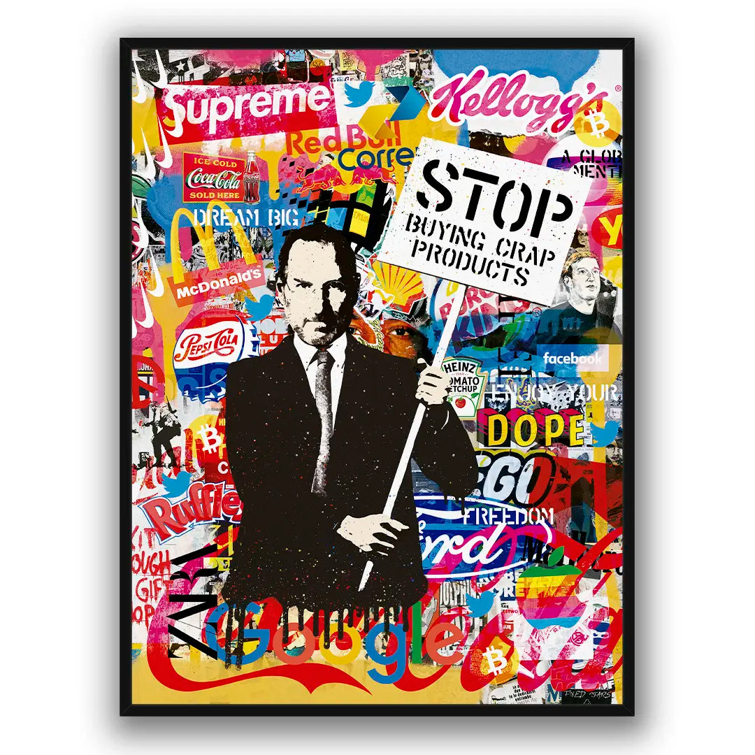 Steve Jobs: Stop Buying Crap Products | Plakat