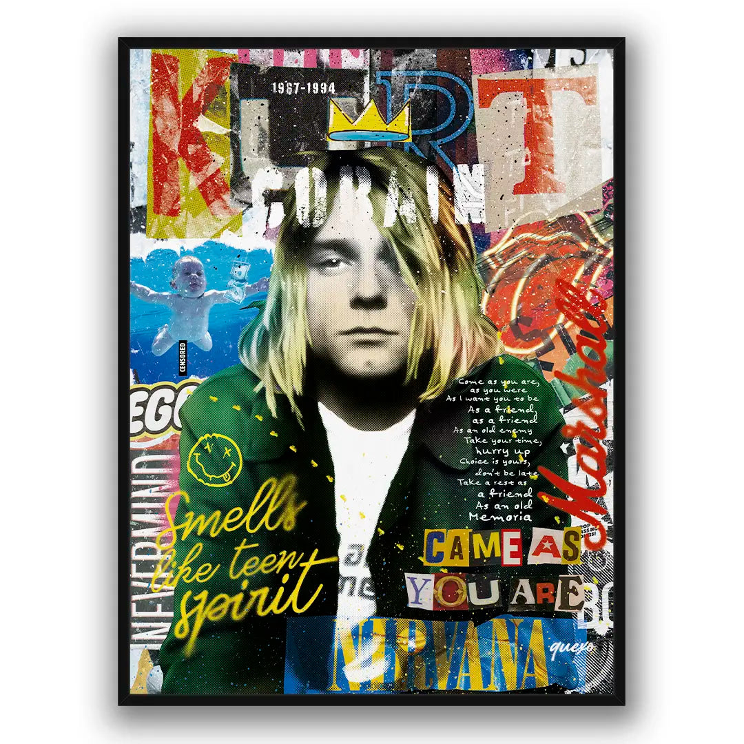Kurt Cobain - Smells Like Teen Spirit | Plakat