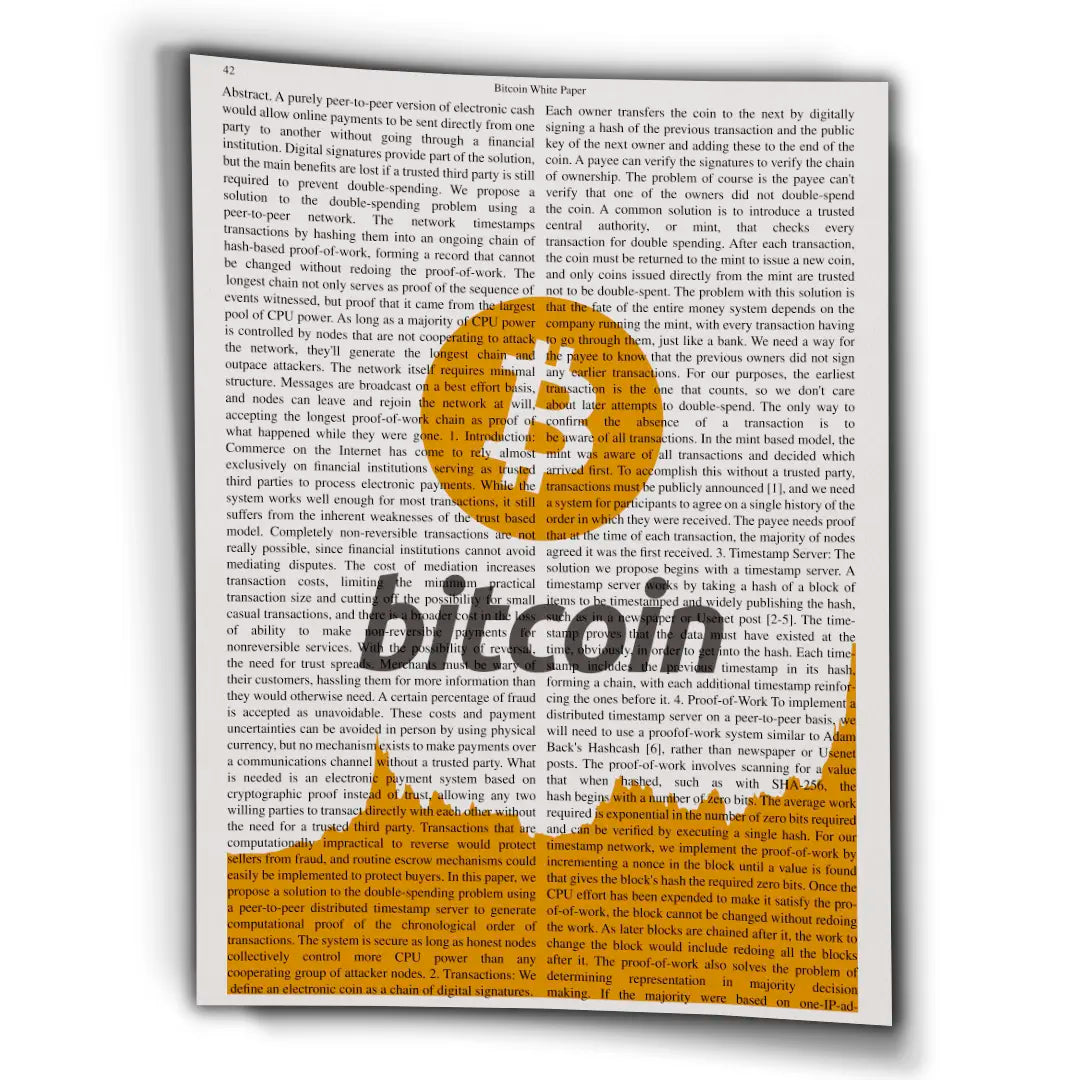 Bitcoin Whitepaper | Plakat