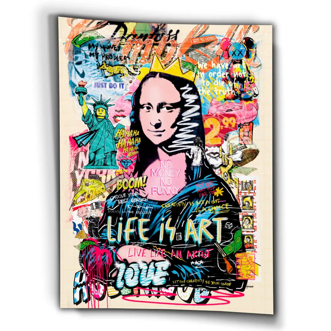 Mona Lisa - Life Is Art | Plakat