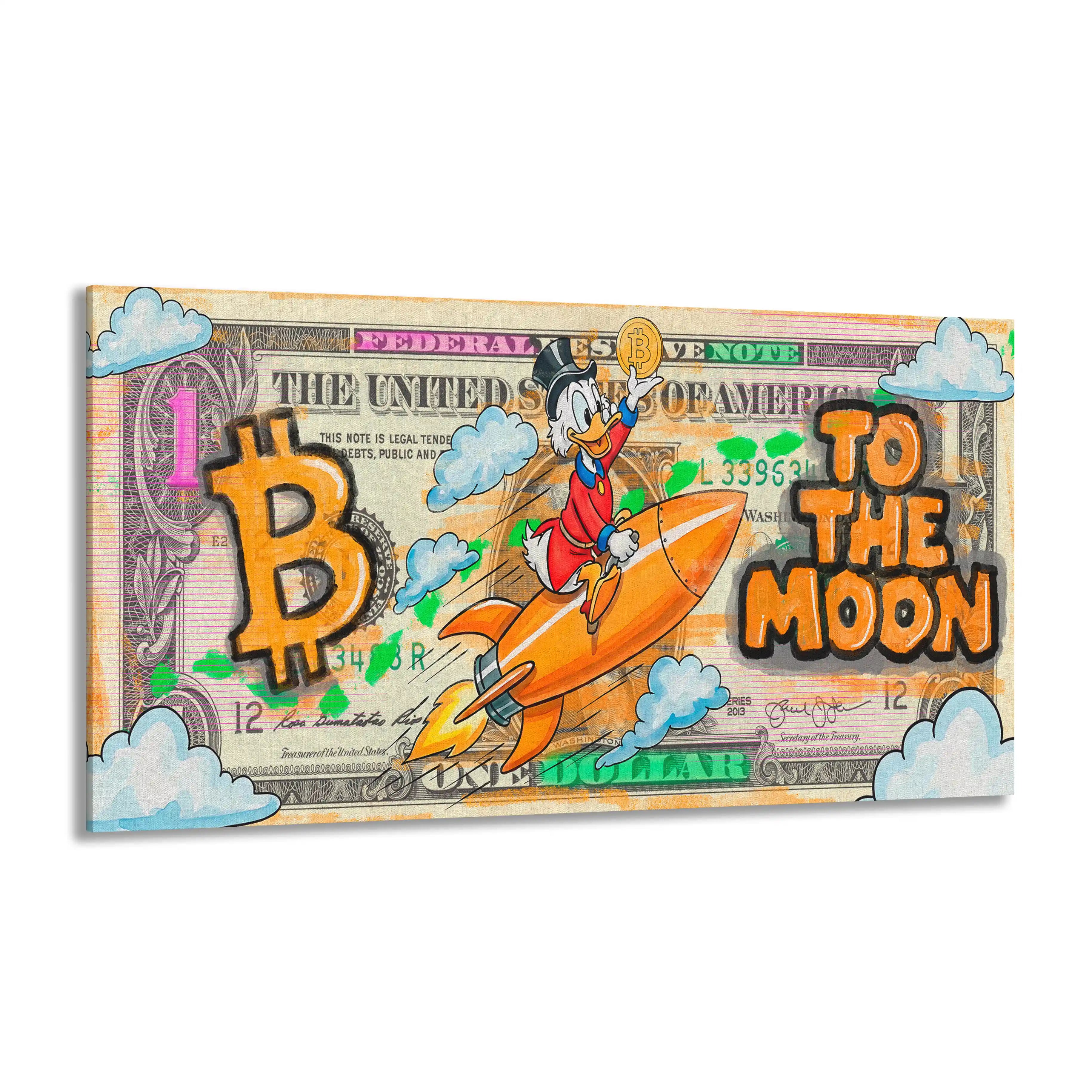 Bitcoin To The Moon | Obraz