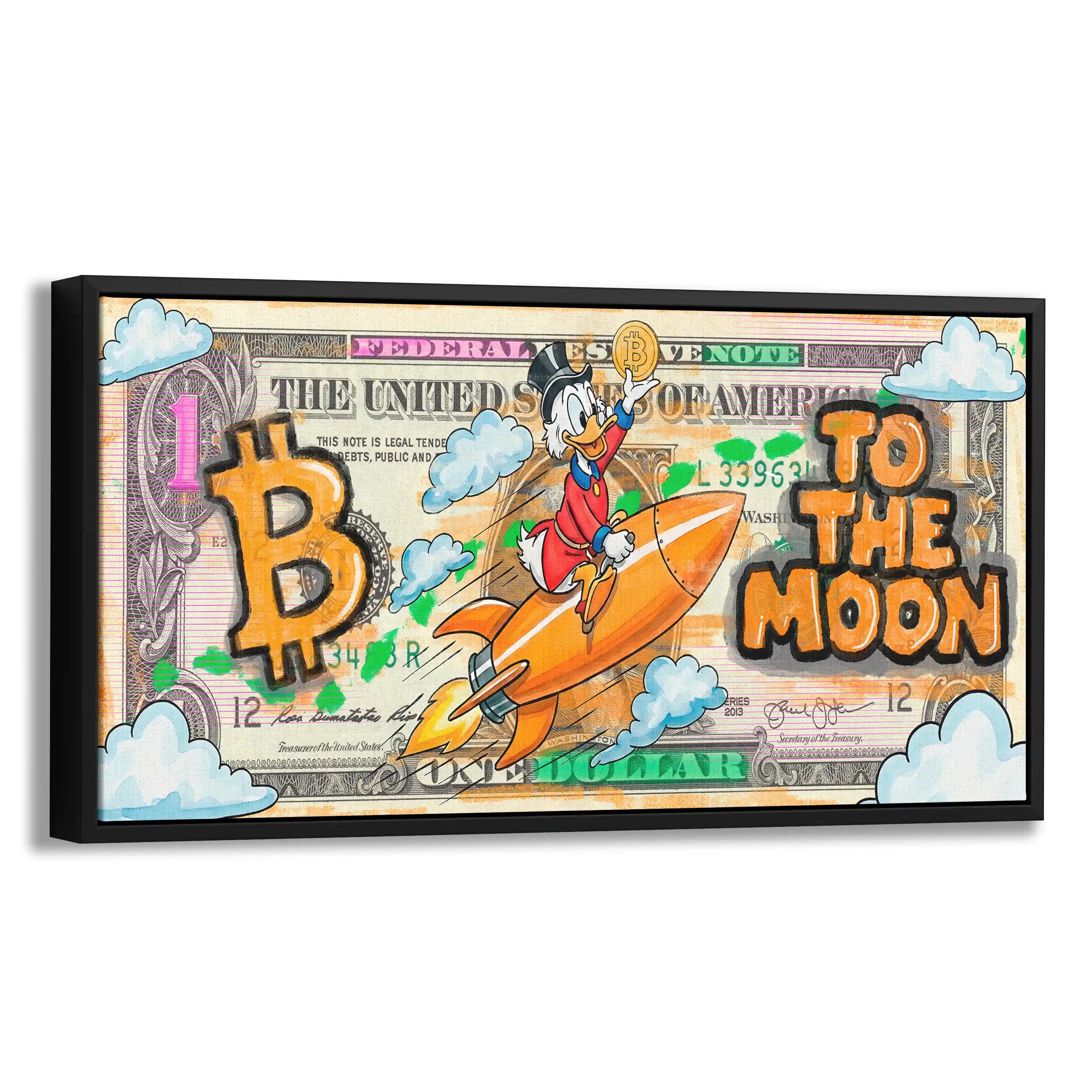 Bitcoin To The Moon | Obraz