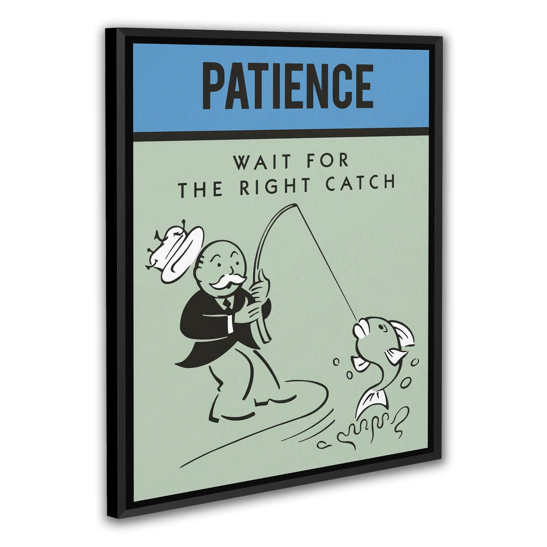 Monopoly Patience | Plakat, w czarnej ramie, pod kątem