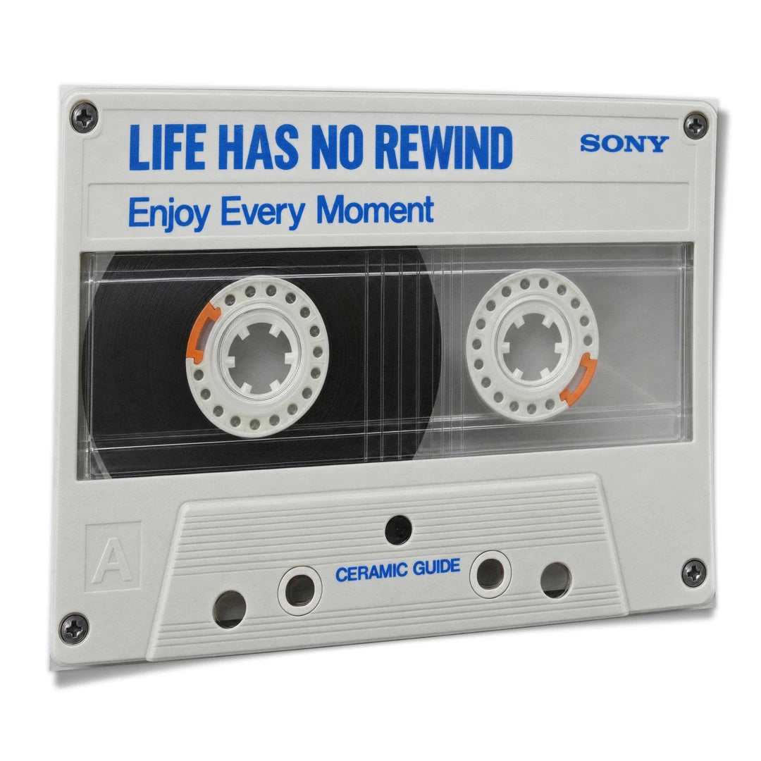 Kaseta Sony Life Has No Rewind | Plakat, pod kątem