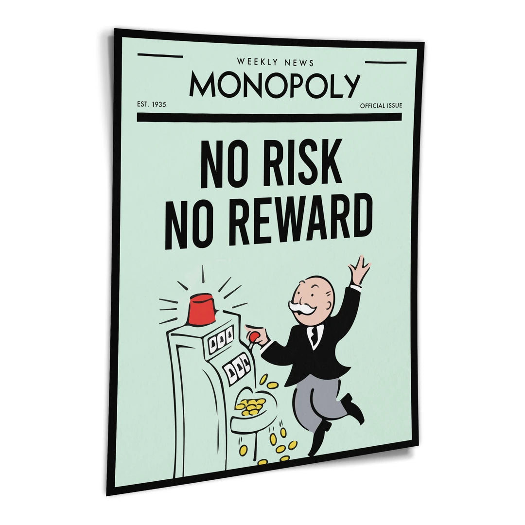 Monopoly No Risk No Reward | Plakat, pod kątem