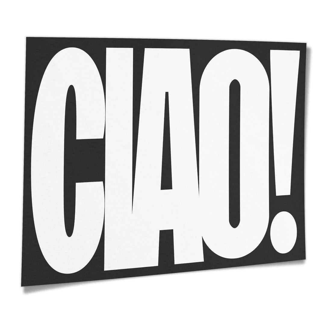 Ciao! | Plakat, pod kątem