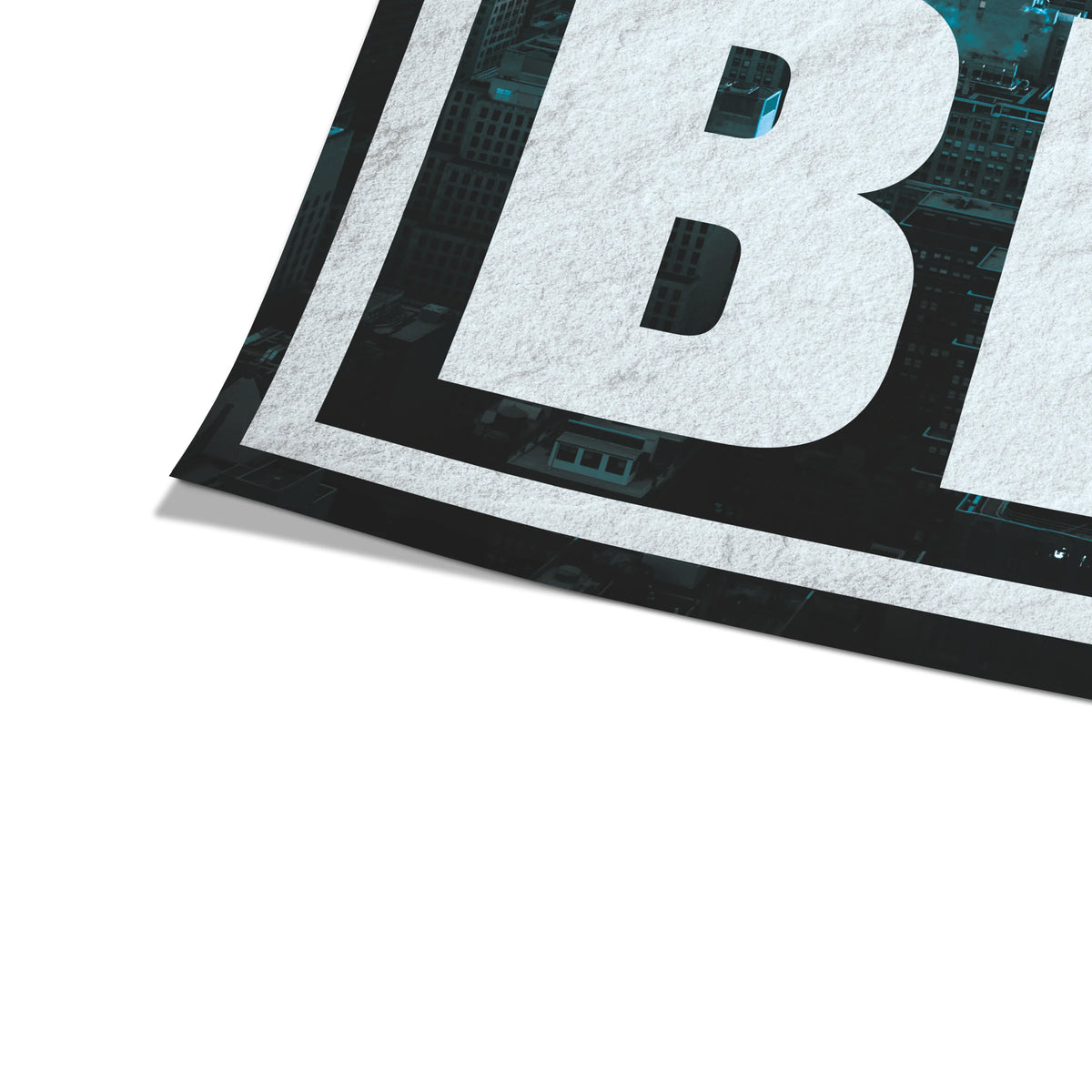 Work Hard Dream Big New York | Plakat, zbliżenie