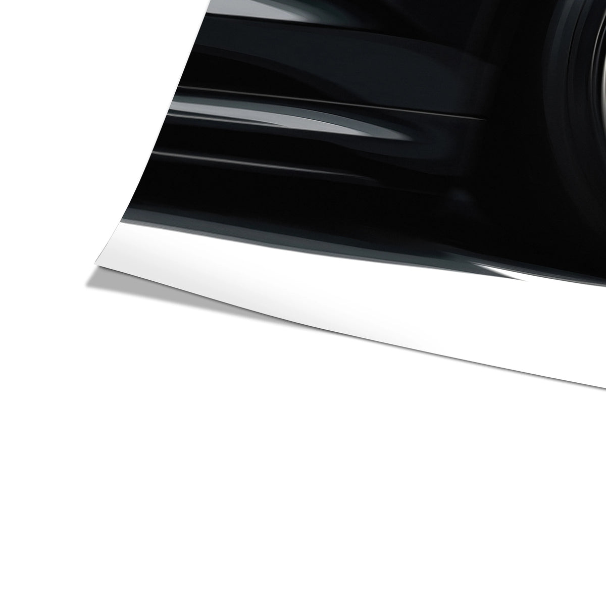 Czarne Porsche 911 | Plakat, zbliżenie