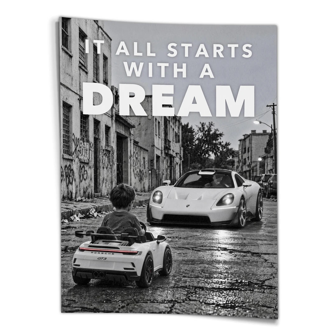 It All Starts With A Dream Mission S | Plakat, widok z przodu