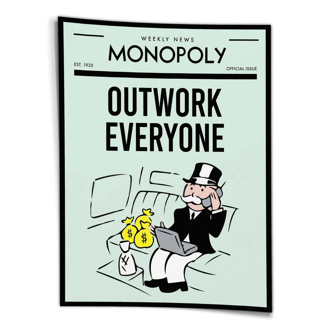 Monopoly Outwork Everyone | Plakat, widok z przodu