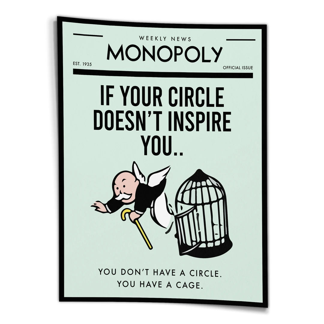 Monopoly If Your Circle Doesn't Inspire You | Plakat, widok z przodu