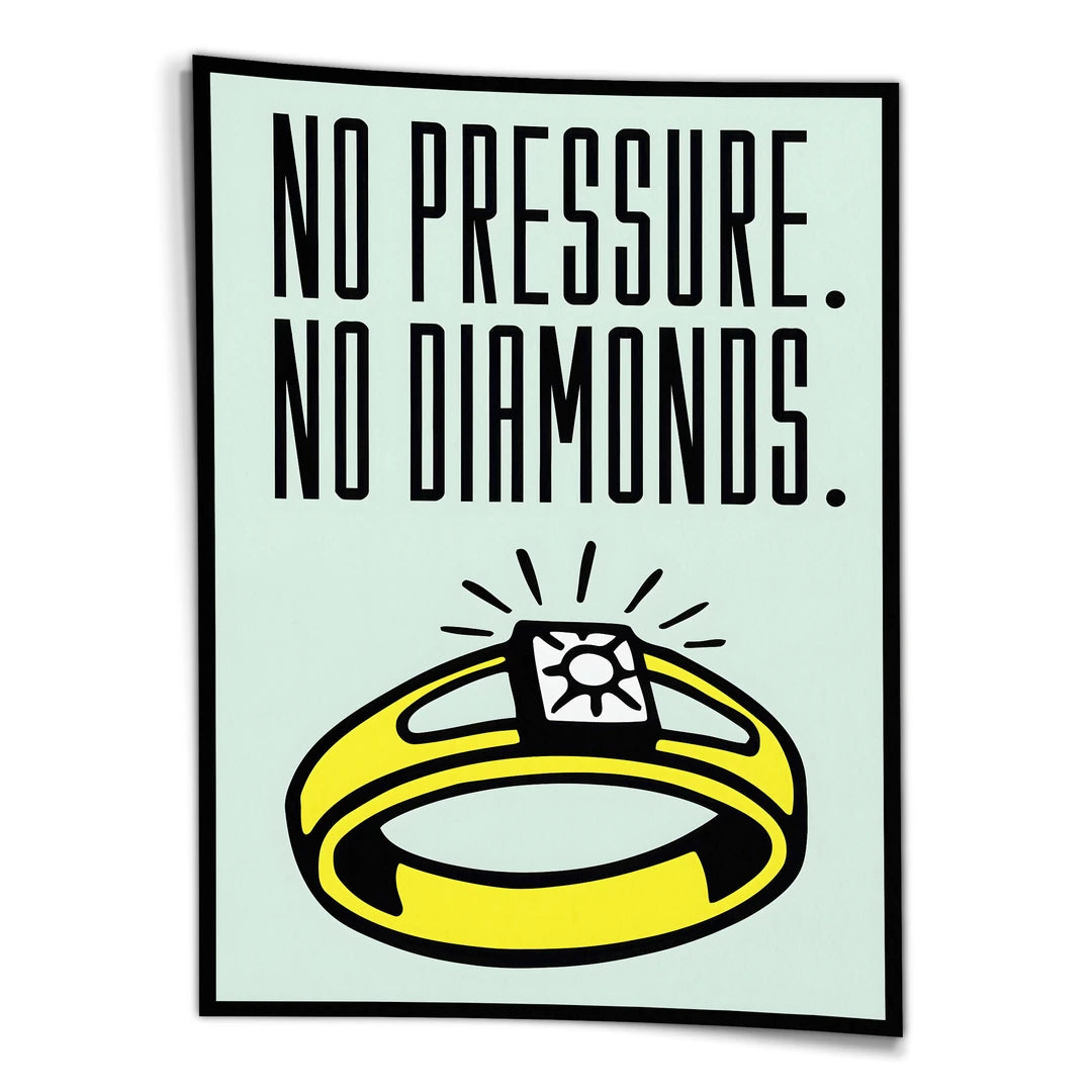 Monopoly No Pressure No Diamonds | Plakat, widok z przodu