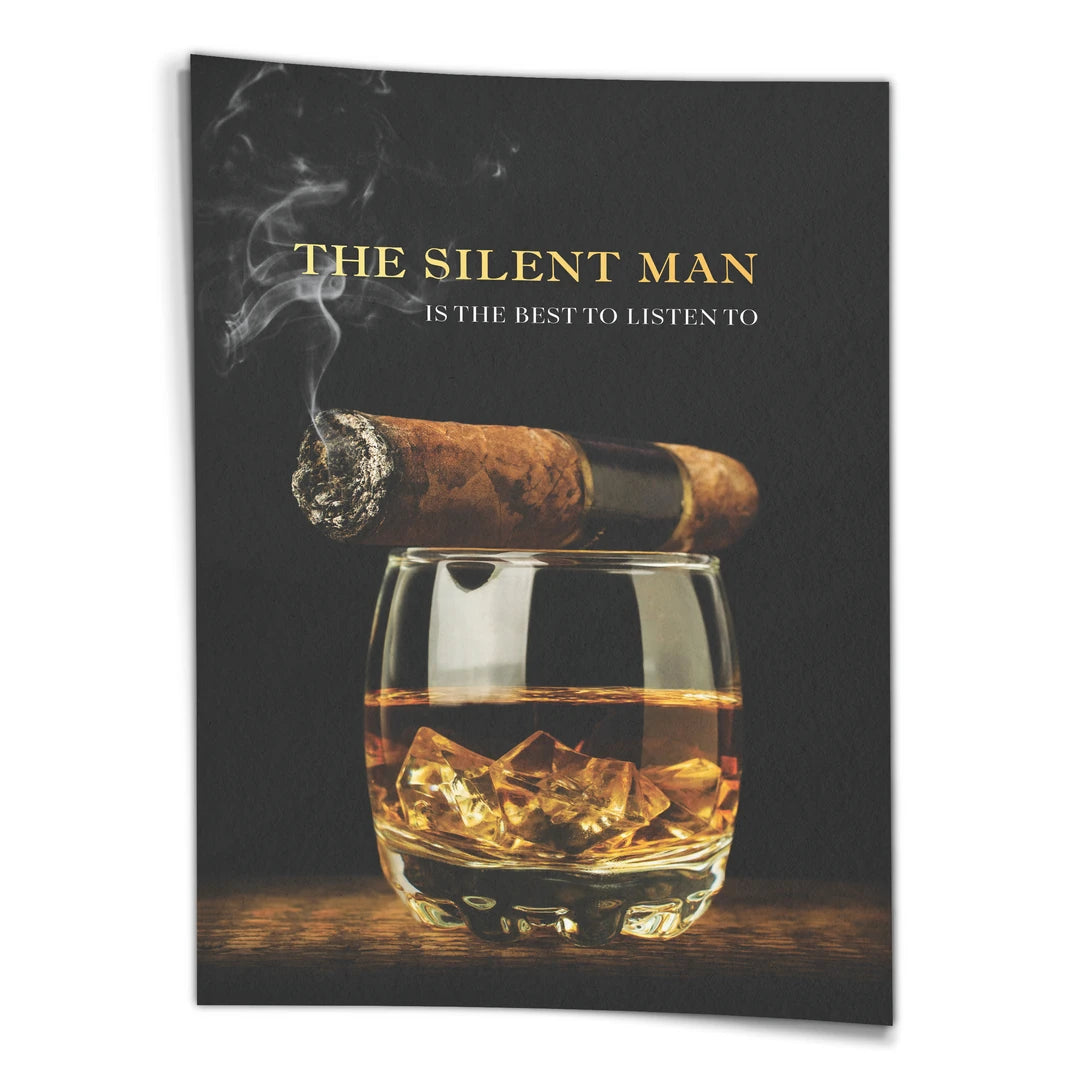 The Silent Man Cigar | Plakat, widok z przodu