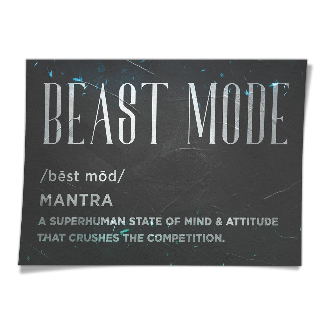 Beast Mode Definicja | Plakat, widok z przodu
