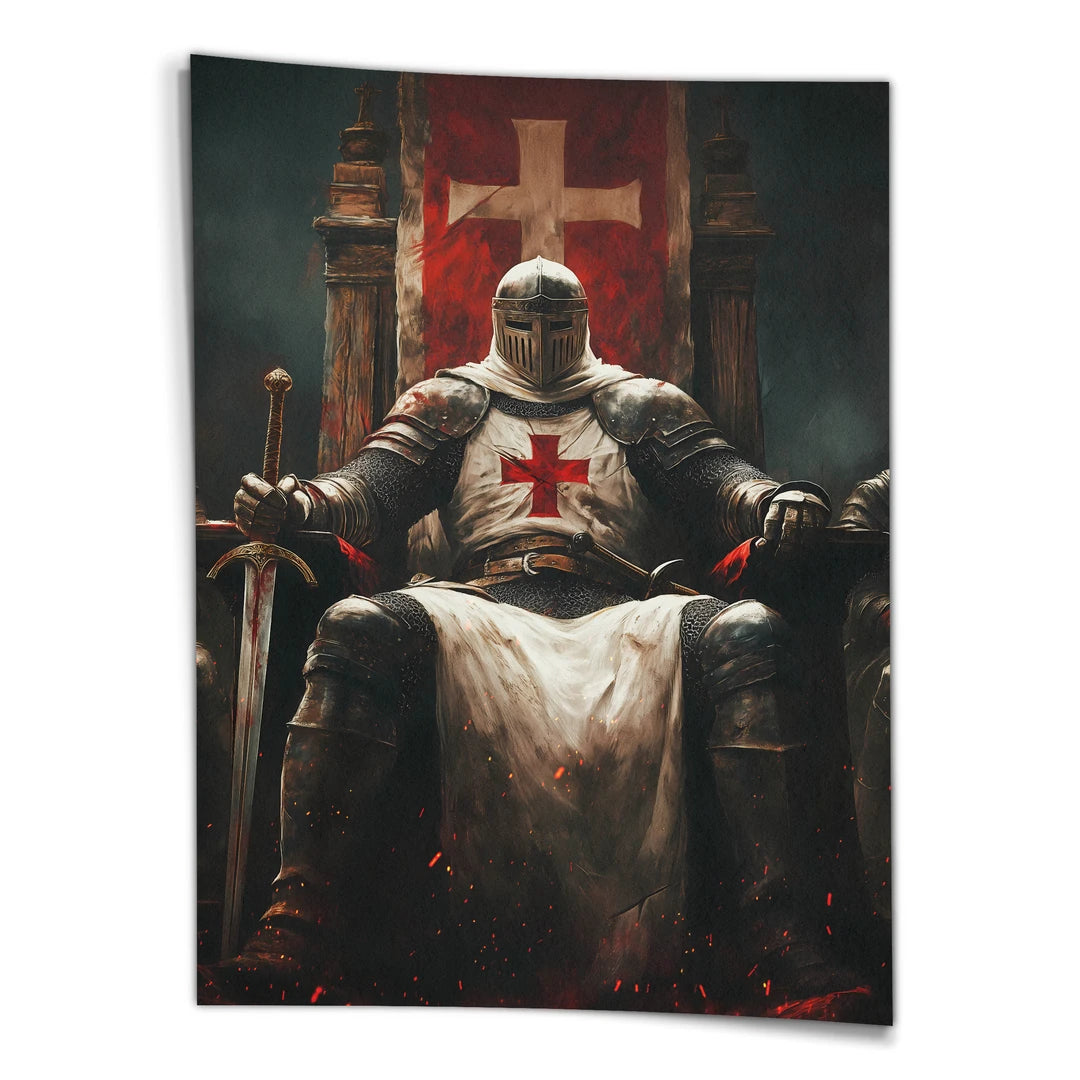 Rycerz Templariusz | Plakat, widok z przodu