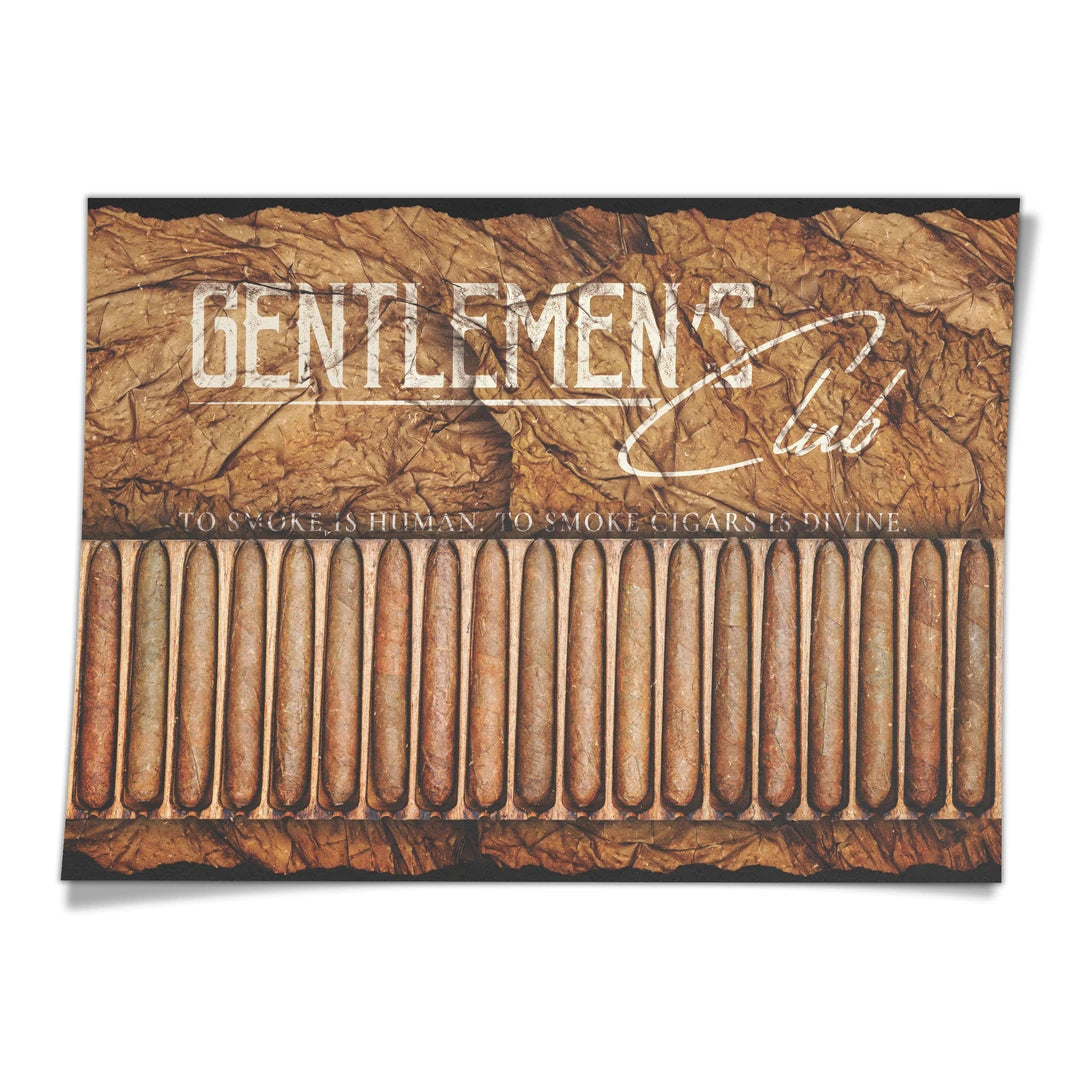 Gentlemen's Club Cigars | Plakat, widok z przodu