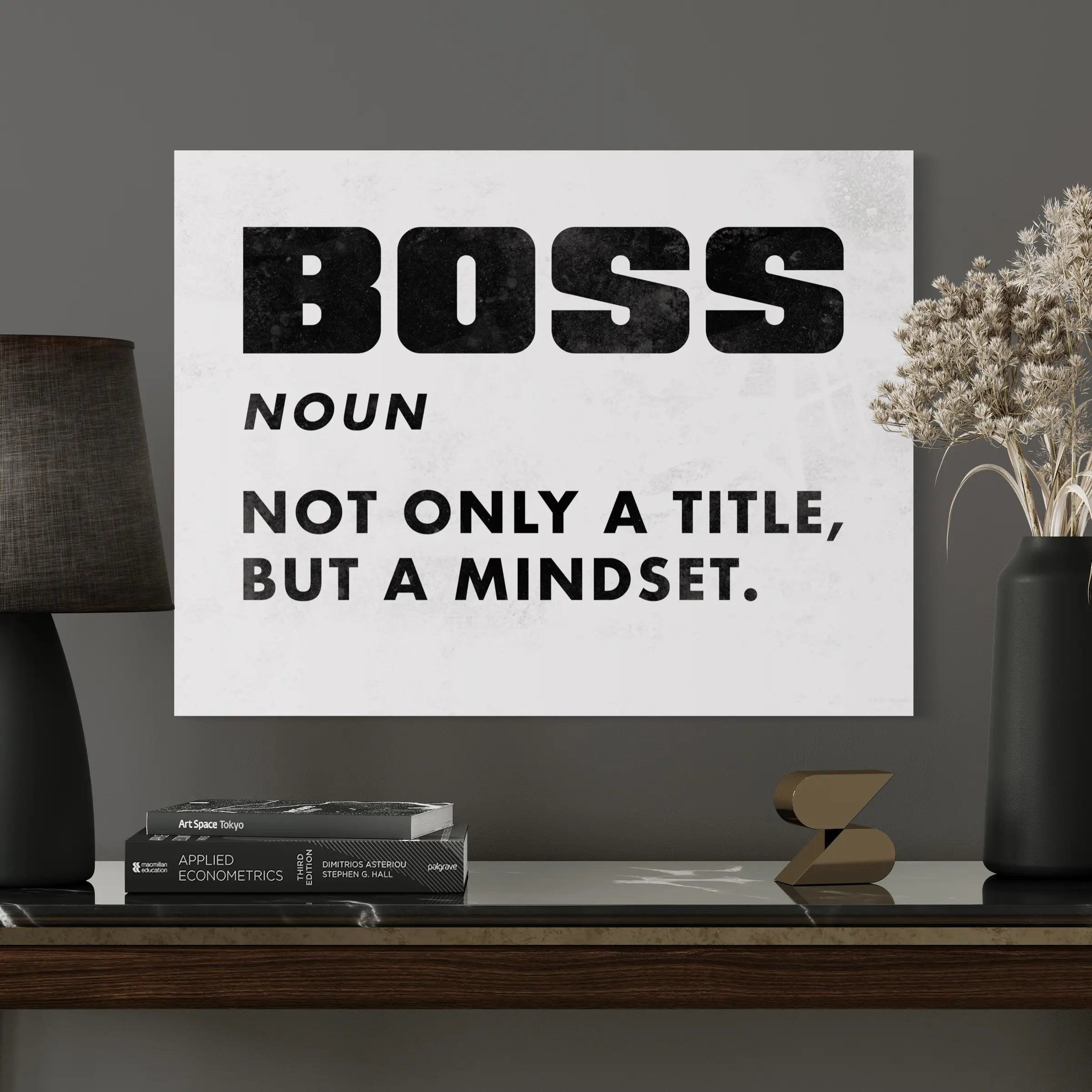 Boss Definicja Biały | Plakat