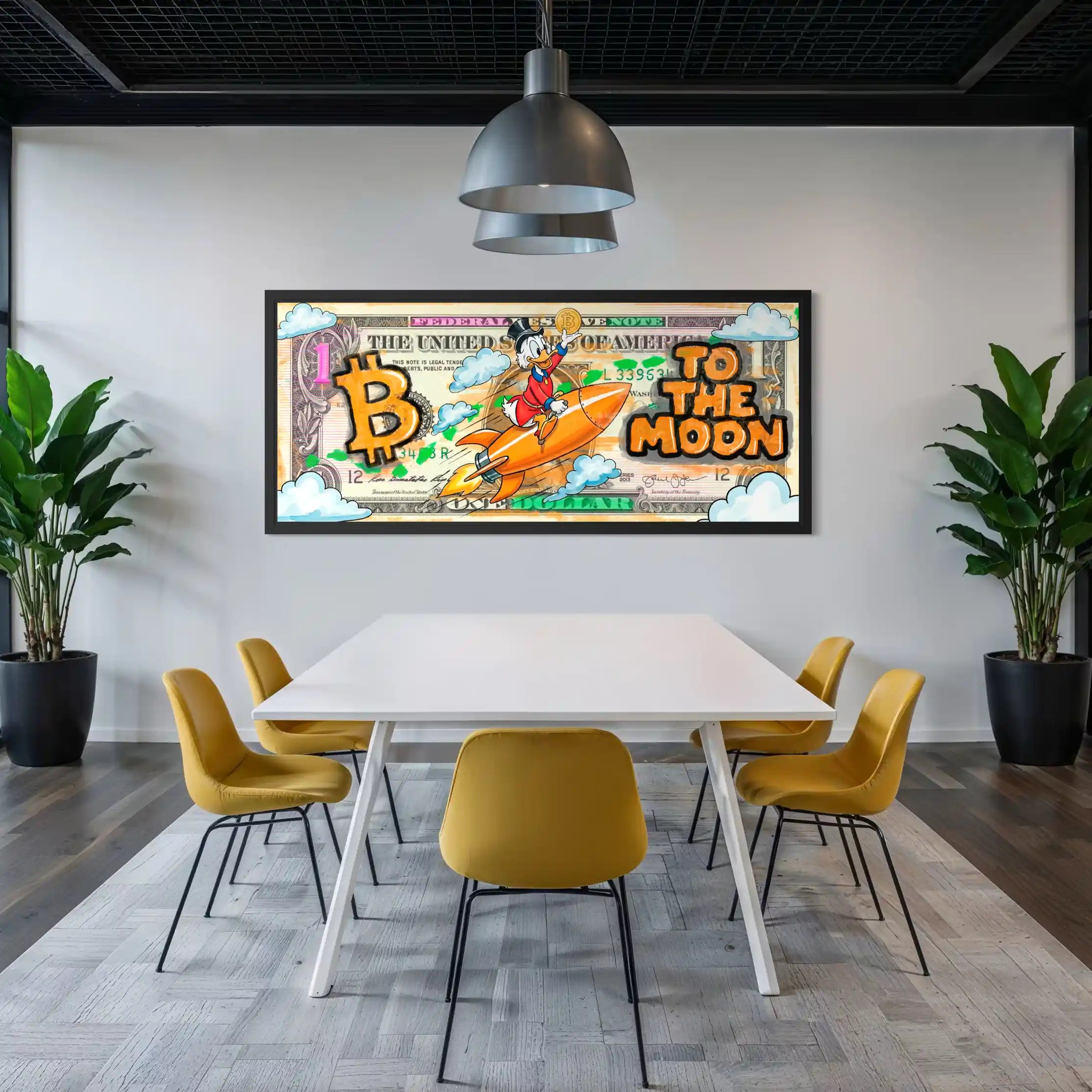 Bitcoin To The Moon | Obraz