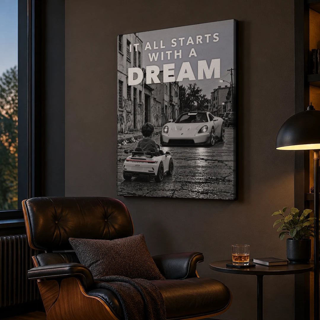 It All Starts With A Dream Mission S | Plakat, we wnętrzu