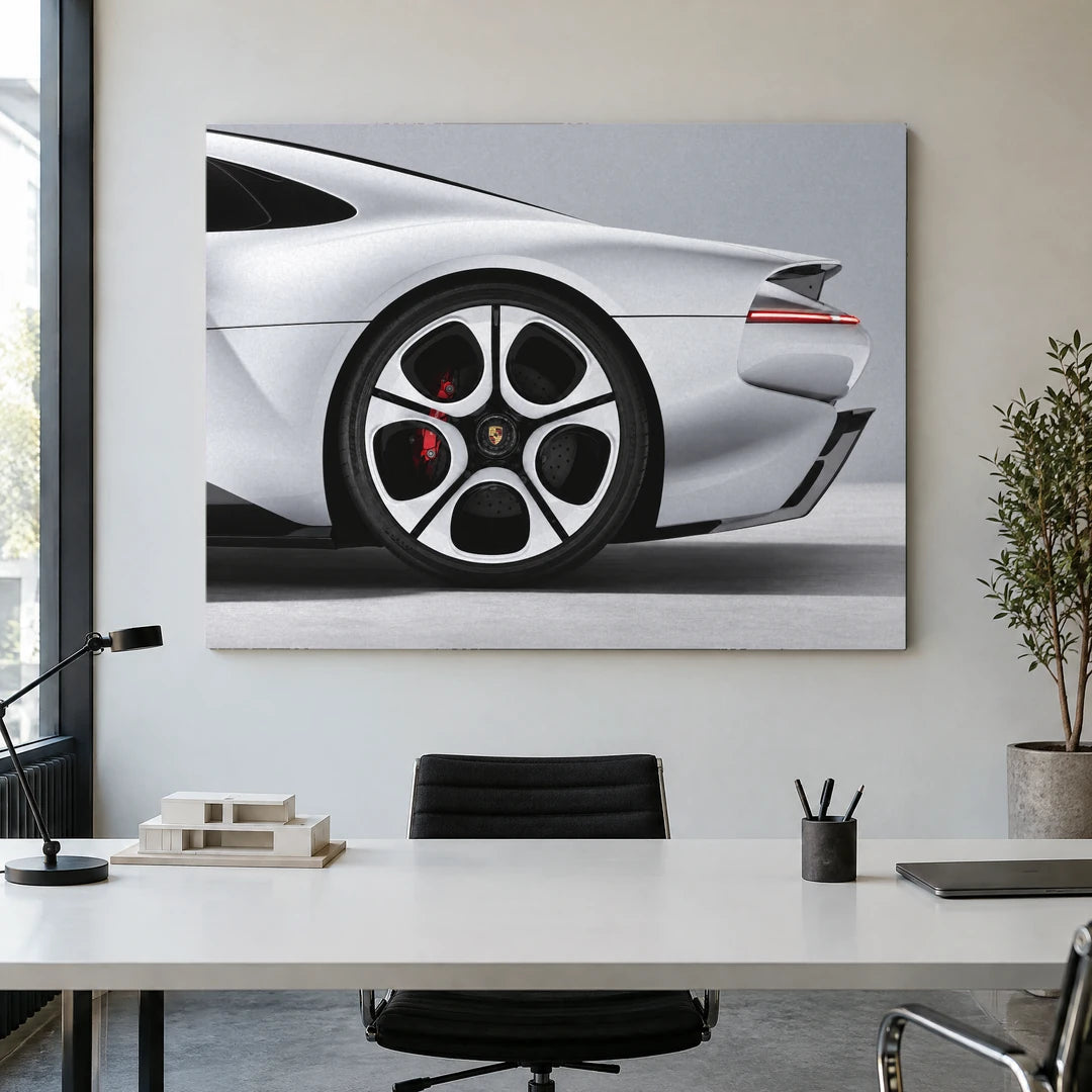 Porsche Mission S z Boku | Obraz, we wnętrzu