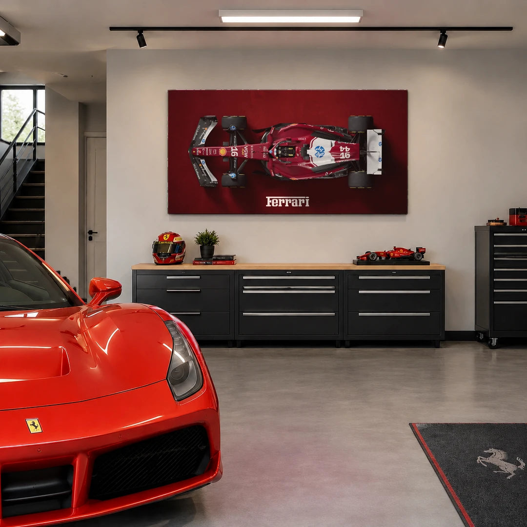 Ferrari F1 z Góry | Obraz, we wnętrzu