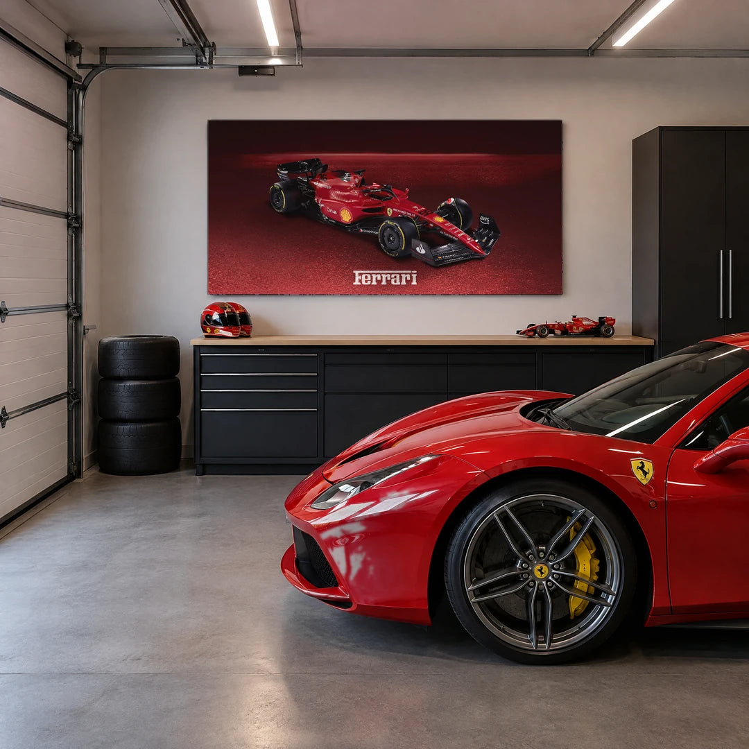 Czerwone Ferrari F1 | Obraz, we wnętrzu