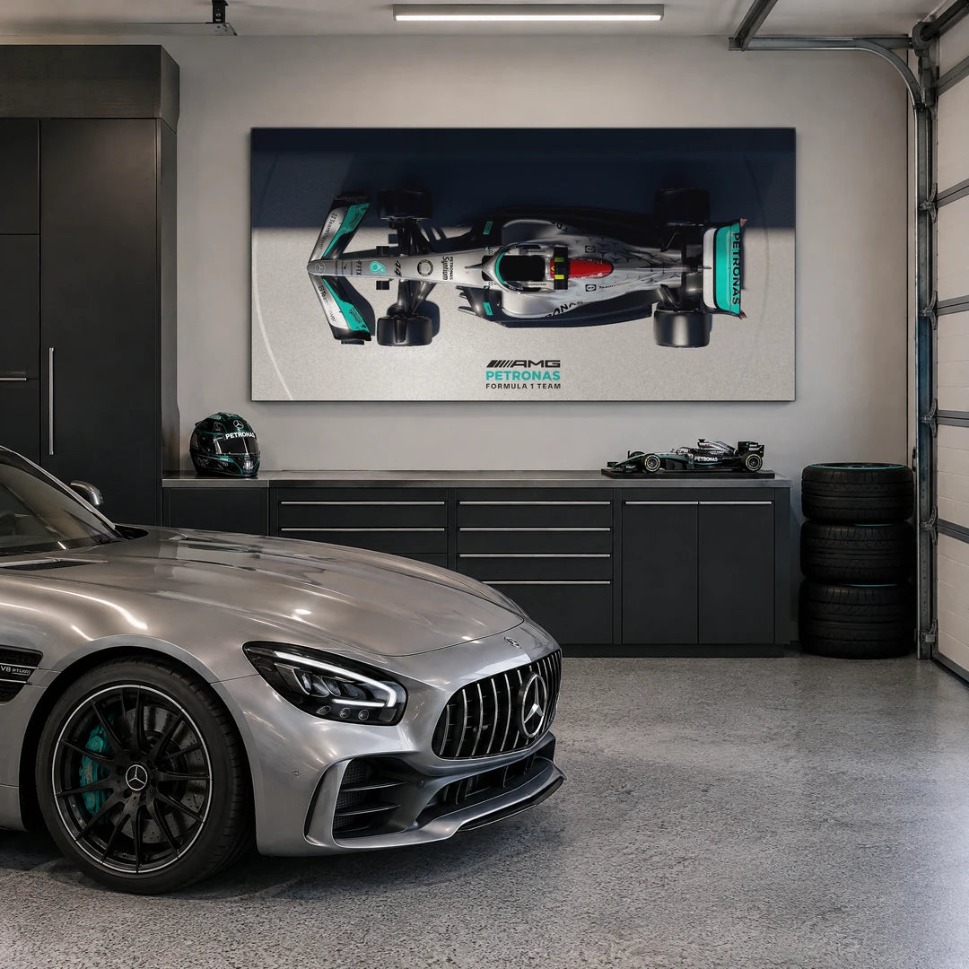 Mercedes F1 z Góry | Obraz, we wnętrzu