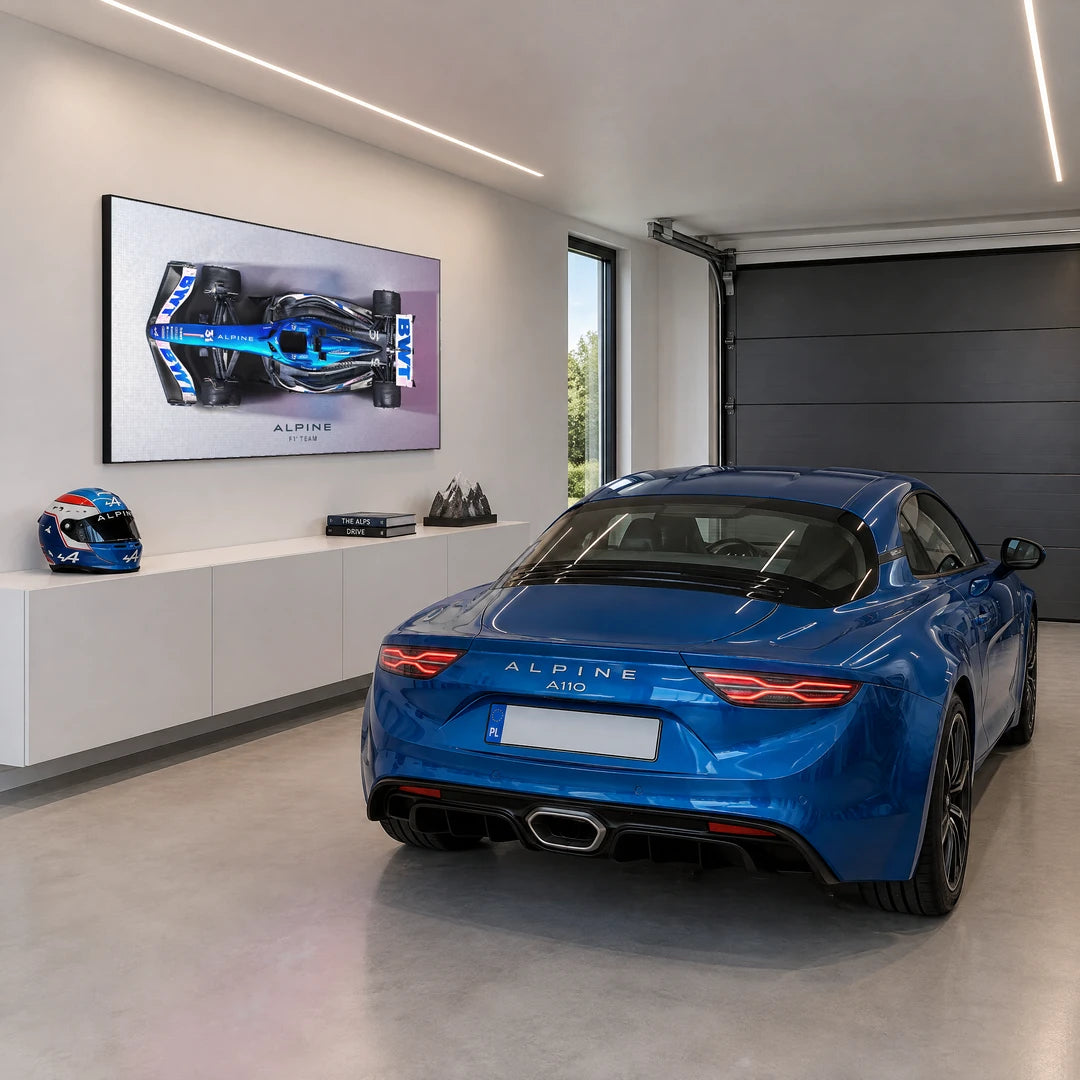 Alpine F1 z Góry | Obraz, we wnętrzu